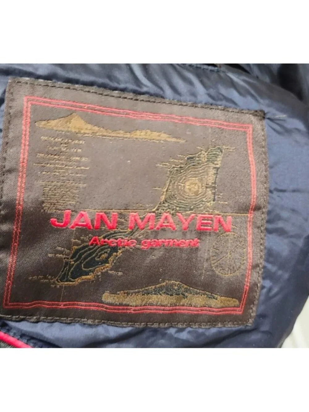 Jan Mayen Arctic Garment Men's Down Quilted Coat Jacket Navy Blue Size 50 Italy